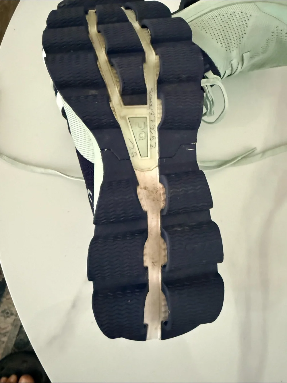 On Running Kids Sneakers in Black and Mint Green